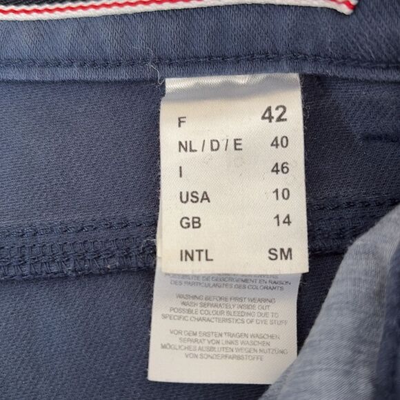 Saint James Patricia Medium Blue Stretch Denim Pants - Picture 14 of 16